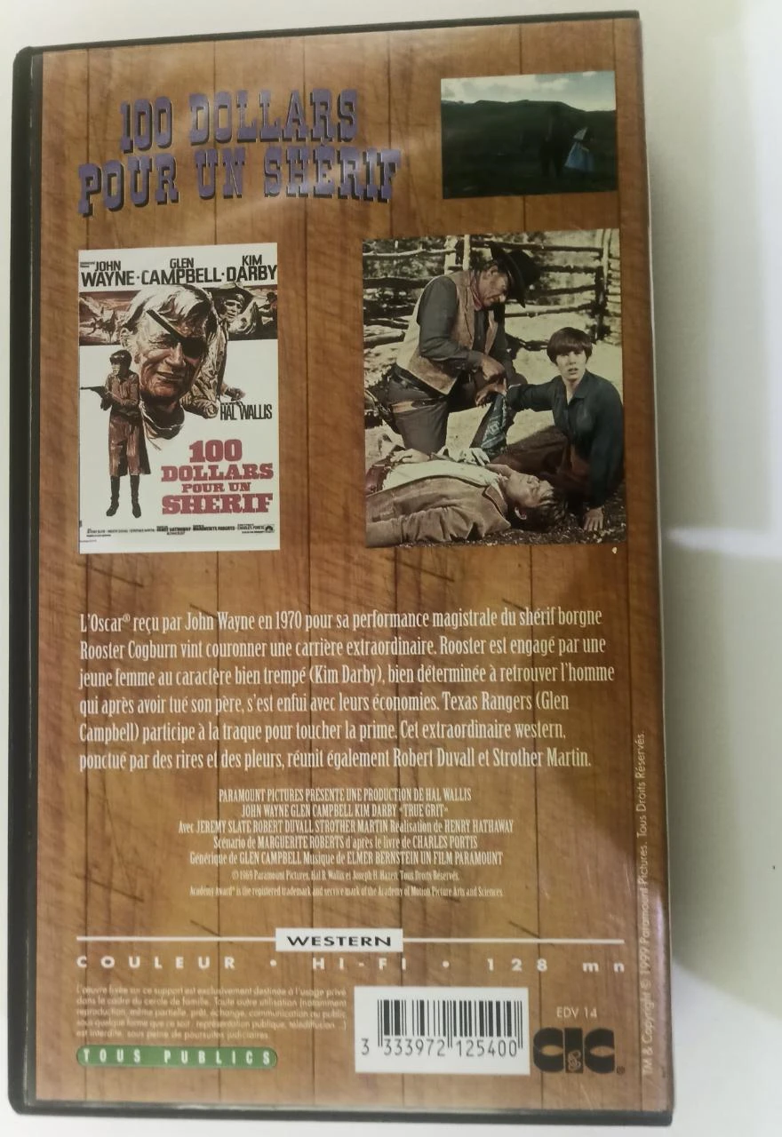 100 DOLLARS POUR UN SHÉRIF — VHS JOHN WAYNE – photo 4